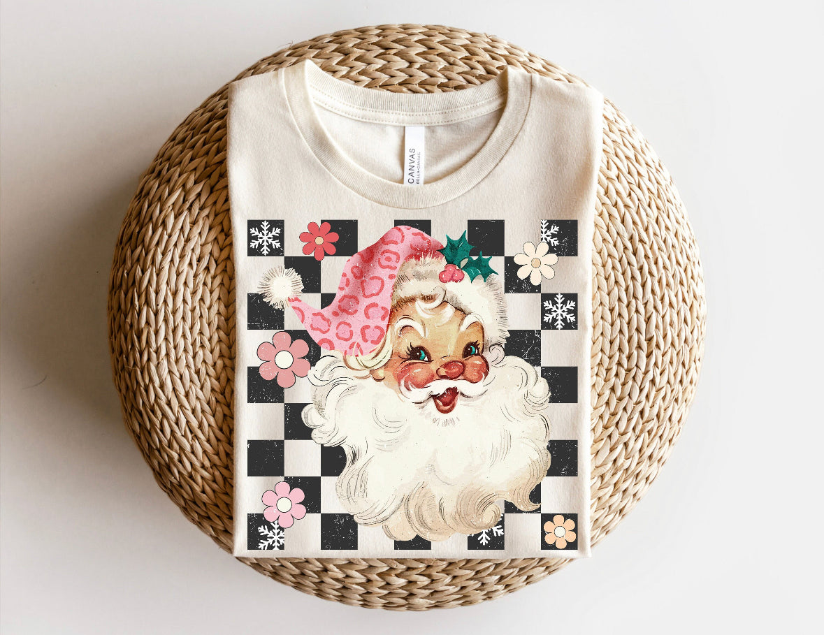 Retro Santa pink