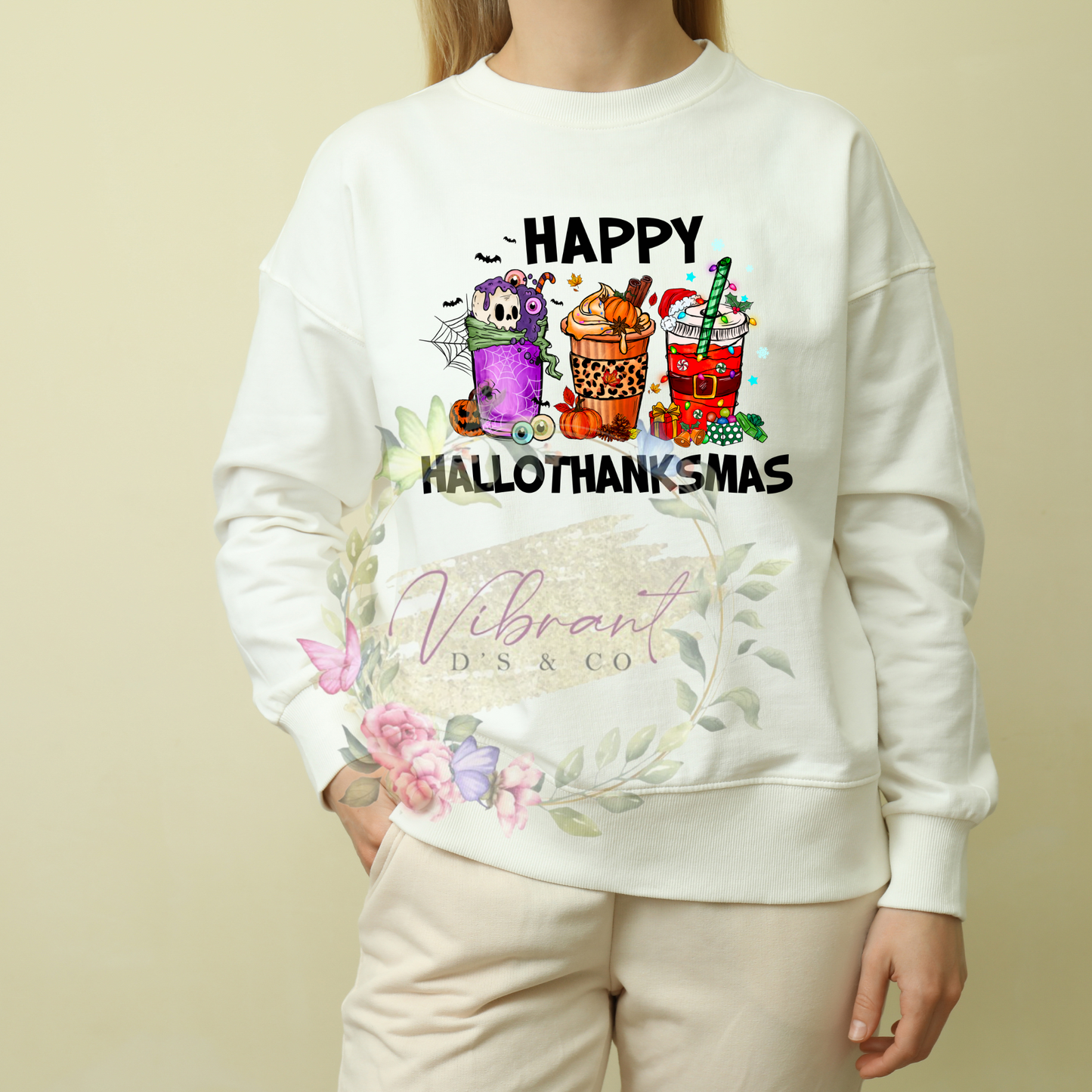 HALLOTHANKSMAS Crew neck