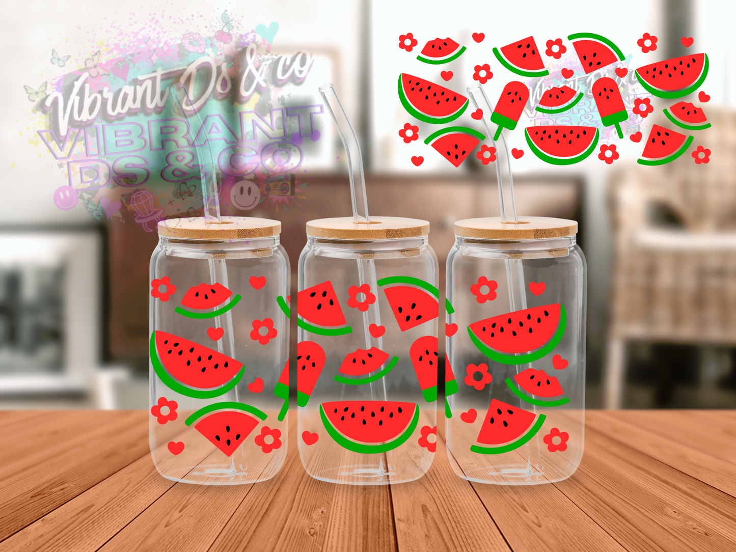 16 oz libby Watermelon