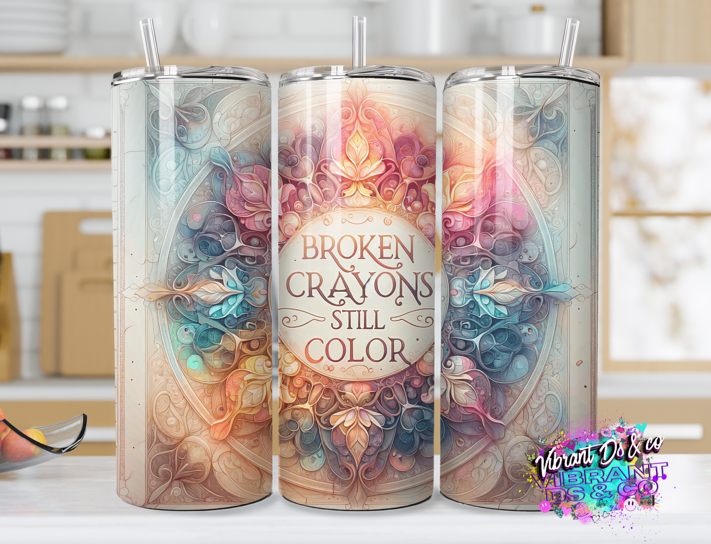 Broken crayons still color