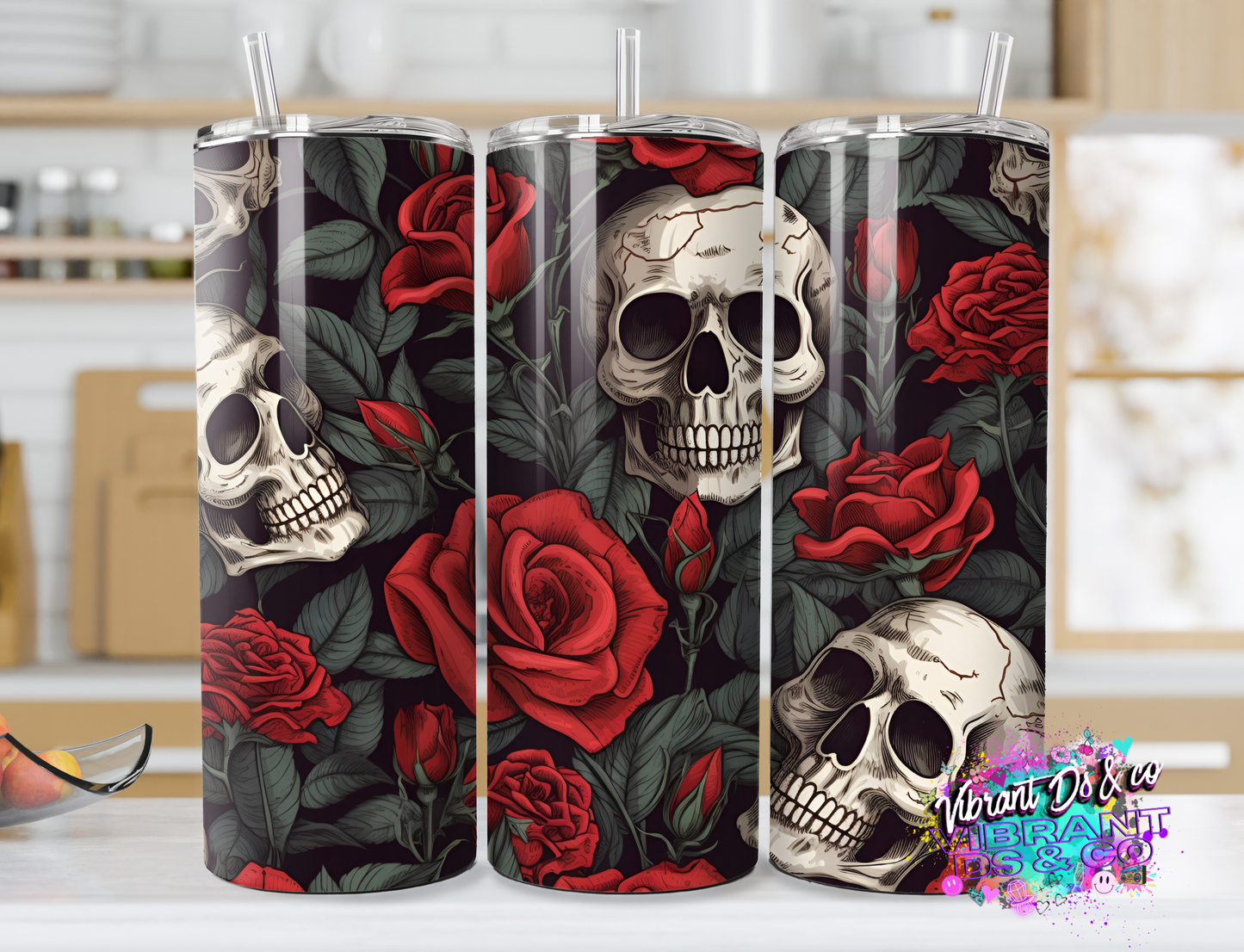 Skulls and roses