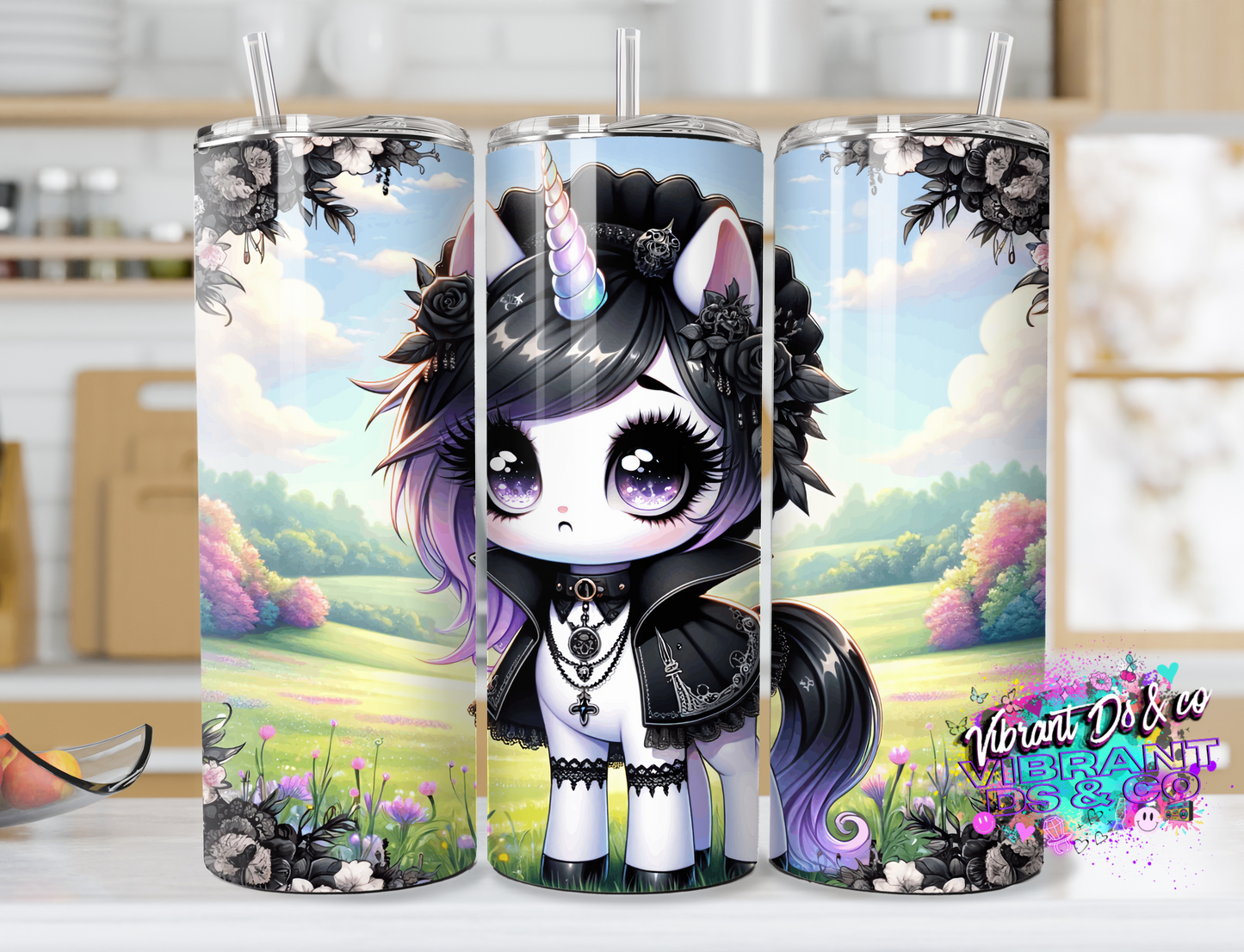 Gothic cute unicorn