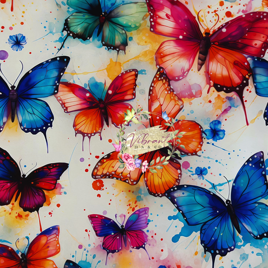 Watercolor butterflies
